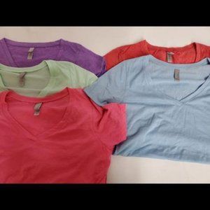Next Level Women's V-Neck T- shirts